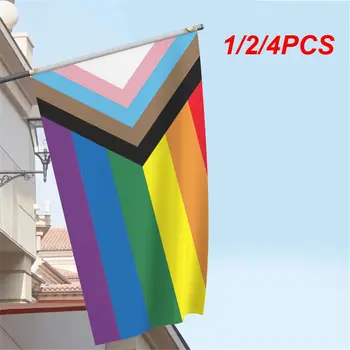 1/2/4ШТ johnin 90x150 см гомосексуалист Филадельфия Philly ЛГБТ Гей Прайд Радужный флаг