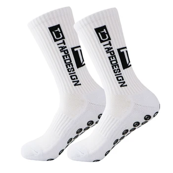 1 пара противоскользящих футбольных носков для мужчин и женщин, нескользящие футбольные баскетбольные теннисные спортивные носки, носки для велоспорта, верховой езды 38-45
