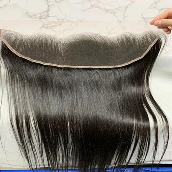 13x4 кружева фронтальные бразильские 100% Remy человеческих волос кружева закрытия Реми Handtied мягкого кружева лобной только 14-24 дюймов