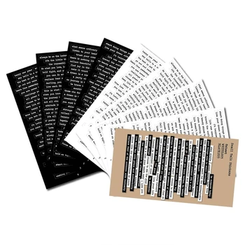 2022 Новые вдохновляющие наклейки с приятными словами, Клейкие наклейки с мотивационными цитатами для альбома для вырезок, блокнота, карточки для ведения журнала, 8 Страниц