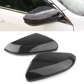 2шт автомобильных боковых зеркал заднего вида, накладка на крыло, защита из углеродного волокна для Honda Civic 2016 2017 2018