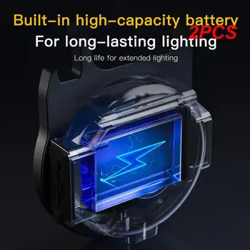 2ШТ Многофункциональный Мини-брелок с бликами Flahlight Light Зарядка через USB Аварийная Лампа для кемпинга Сильные Магнитные Ремонтные Работы