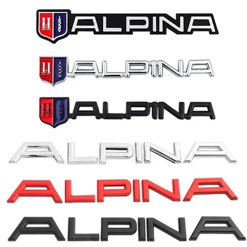 3D Металлический логотип ALPINA Наклейки на заднее Крыло Багажника Автомобиля, наклейки на Решетку переднего капота, Эмблема, Значок, Аксессуары для Стайлинга автомобилей