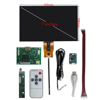 7-дюймовый IPS ЖК-дисплей, плата управления драйвером, HDMI-совместимый сенсорный монитор с цифровым преобразователем для ПК Raspberry Pi Banana