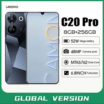 Cll phone C20 Pro Глобальная версия Мобильные телефоны оригинальный смартфон 6,8 дюймов celulares Android13 мобильные телефоны с Wi-Fi 8 ГБ 256 гб