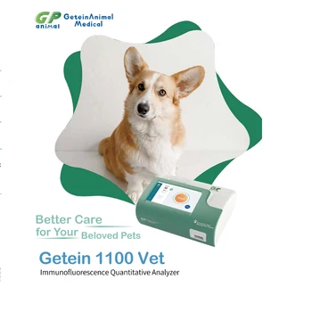 Getein 1100 Vet Клинический Медицинский портативный ветеринарный экспресс-тест для собак на животных Poct флуоресцентный иммуноферментный анализатор