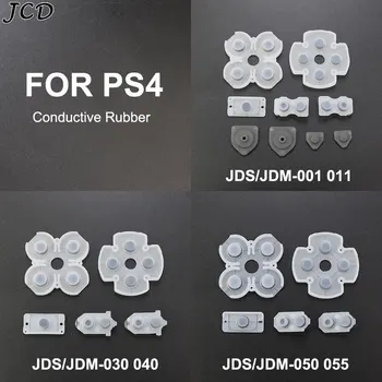 JCD 1 компл. Сменных Силиконовых Токопроводящих Резиновых Клейких Кнопочных Накладок Для PS5 PS4 Pro Slim JDS 001 030 040 055 Контроллер