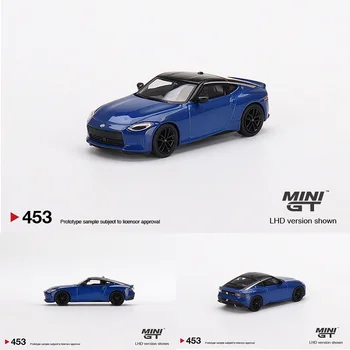 MINIGT 1: 64 400 Z Performance 2023 Seiran Blue, Литая под давлением модель автомобиля Diorama, Игрушки 453
