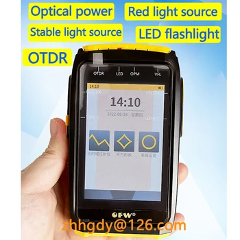OFW OTDR тестер оптического волокна 1550 нм 20 дБ тестер оптического кабеля OPM VFL OLS OTDR оптический рефлектометр временной области сенсорный экран