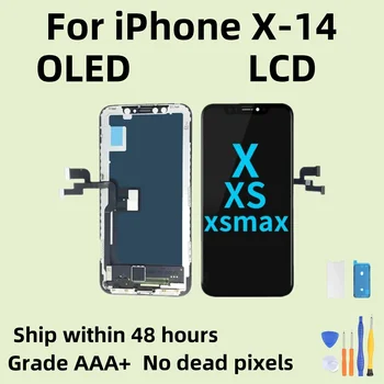 OLED-Дисплей Для iPhone X XR XS Max С Цифровым Преобразователем Сенсорного экрана в сборе для iPhone 11 12 Pro Max Display 13 14 Plus