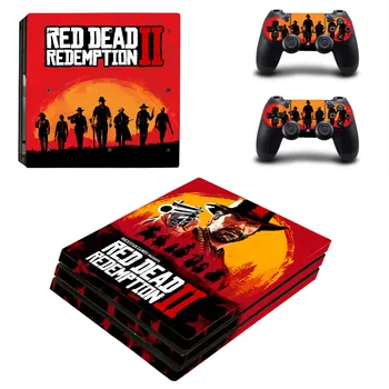 Red Dead Redemption 2 PS4 Pro Скин-наклейка, защитная пленка для скинов консоли и контроллера Виниловая