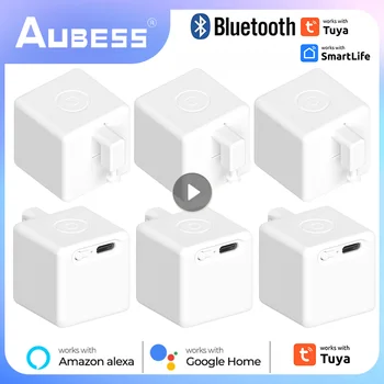 Tuya Bluetooth Mesh Smart Fingerbot Plus Кнопка переключения Толкатель Таймер Smart Life Switch Голосовое управление Работает с Alexa Google Home