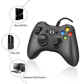 USB Проводной Игровой Контроллер Для Консоли Xbox360 Джойстик Для ПК Win 7/8/10 Джойстик Для Управления Mando Геймпад Для Xbox 360 Аксессуары