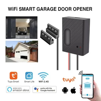 WIF 2.4G Умный открыватель гаражных ворот с контроллером боковых раздвижных дверей постоянного тока 5 В открыть закрыть по телефону Поддержка приложения Alexa googe home
