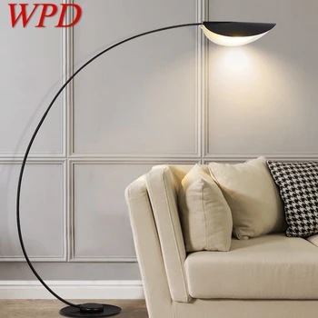 WPD Черный торшер для рыбалки в скандинавском стиле, современная семейная гостиная Рядом с диваном, Креативный светодиодный декоративный светильник для стояния