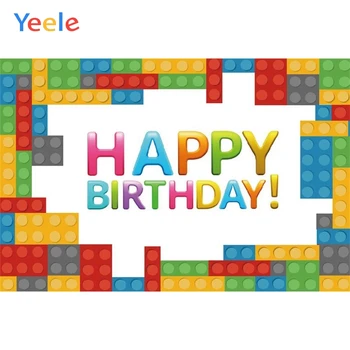Yeele Красочный блок-патч-игрушка для фотосессии на день рождения ребенка Индивидуальные фотографические фоны для фотостудии