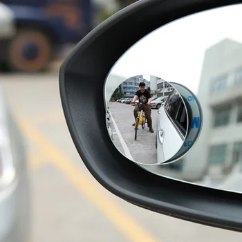 Аксессуары для автомобильных круглых выпуклых зеркал со слепой зоной из 2 предметов для Toyota Camry Highlander RAV4 Crown Reiz Corolla Vios Yaris