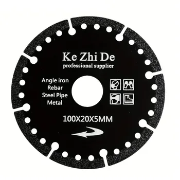 Алмазное дисковое пильное полотно премиум-класса 115 мм, технология вакуумной пайки, Эффективная резка стали, камня, алюминия