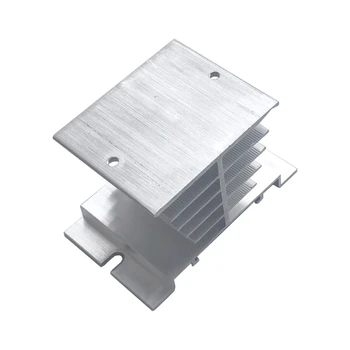 Алюминиевый радиатор SSR для рассеивания однофазного тока 10A-40A