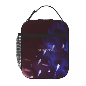 Водовороты в темной аналоговой 35-миллиметровой цветной пленке, фото-сумка для ланча, сумка-ланч-бокс для пикника, сумки для ланча для женщин