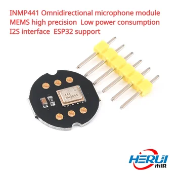 Всенаправленный микрофонный модуль INMP441 MEMS высокоточный с низким энергопотреблением Интерфейс I2S Поддержка ESP32