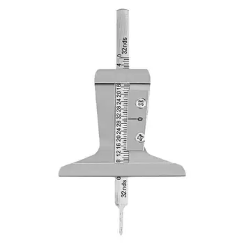 Глубиномер для измерения глубины износа шин Измеритель глубины износа шин Инструмент из нержавеющей стали для измерения протектора шин Измерение износа шин