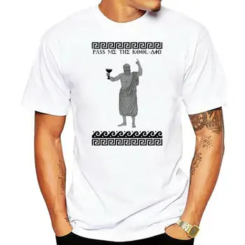 Дизайн футболки Сократа kool aid parody Дешевые футболки оптом, модная футболка 2022 года из 100% Хлопка, Классическая футболка, Подарочная футболка с принтом