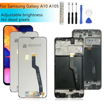 Для Samsung Galaxy A10 lcd A105 A105F SM-A105F 2019 ЖК-Дигитайзер В Сборе С Рамкой A10 Запасные Части для Ремонта Дисплея