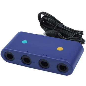 Для адаптера контроллера Gamecube для ПК Nintendo Switch Wii U, 4 порта с режимом Turbo и кнопкой Home, без драйвера