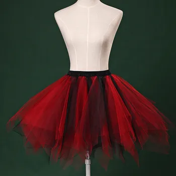 Женская красочная сетчатая юбка-пончо, сетчатая пачка для Марди Гра, пышная юбка в пол-туловища, сетчатая танцевальная юбка в пол-туловища с высокой талией