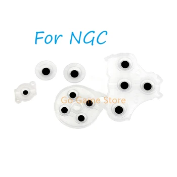 Замена Для NGC Прозрачной Токопроводящей Резиновой Силиконовой Ручки И Кнопочной панели Для Контроллера NGC Nintendo GameCube