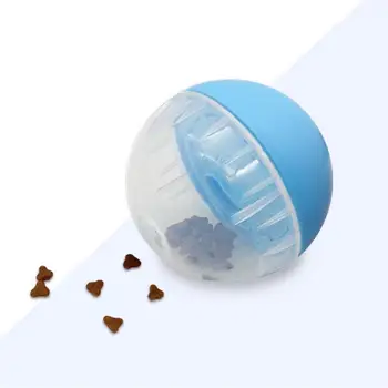 Игрушка-мячик для домашних животных Головоломка с защитой от удушения, протечка Пищевых шариков, Прозрачная Протекающая еда, Интерактивная игрушка-лакомство, Обучающая Медленная кормушка для собак