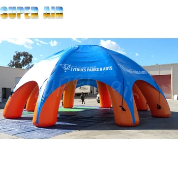 Изготовленная на заказ надувная палатка-паук лучшего качества с бесплатным логотипом для рекламной выставки