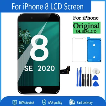 Качественный ЖК-дисплей для iPhone 8 с заменой ЖК-экрана 3D Touch в Полной сборке с Инструментами для ремонта A1863 A1905 A1906 A1907