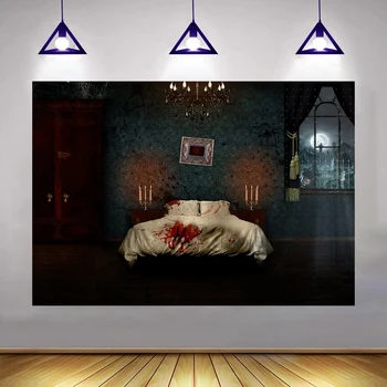 Кровавая стена, Дом с привидениями, комната ужасов, видеоигра 