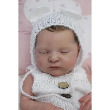 кукла-Реборн 49 см, размер новорожденного младенца, уже готовая кожа Laura 3D, ручная роспись, видны вены