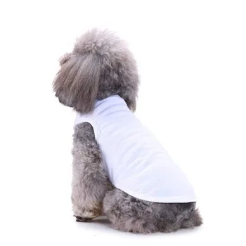Летняя майка, однотонные рубашки для собак, однотонная рубашка для щенка с глухим низом, мягкая жилетка для кошек для отдыха, одежда для маленьких крупных собак