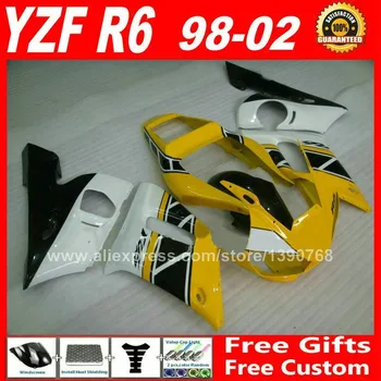 лидер продаж комплект обтекателей для YAMAHA YZF R6 98 99 00 01 02 восстановить мотоцикл ABS запчасти комплекты обтекателей 1998 1999 2000 2001 2002 X