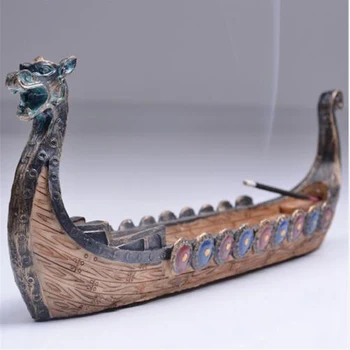 Лодка-Дракон, Подставка для ароматических палочек, Горелка Ручной работы, украшения для кадила, ретро-курильницы традиционного дизайна