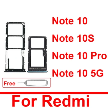 Лоток для sim-карт Для Xiaomi Redmi Note 10 10S 10 Pro 4G 5G Адаптер SIM-Карты Держатель Для Чтения Карт Micro SD Запасные Части