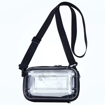Мини-женская сумка через плечо, прозрачная сумка-мессенджер, маленькая сумка-тоут, косметички для губной помады, кошелек