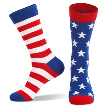Мужские и женские носки с американским флагом, повседневная мода, новинка от Cotton Sox, весна, осень, лето, носки на щиколотке, высокое качество