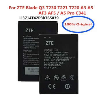 Новый 1400 мАч LI3714T42P3H765039 Аккумулятор Для ZTE Blade Q3 T230 AF3 T220 A3 T221 A5 AF5 A5 Pro Перезаряжаемый Аккумулятор Batteria