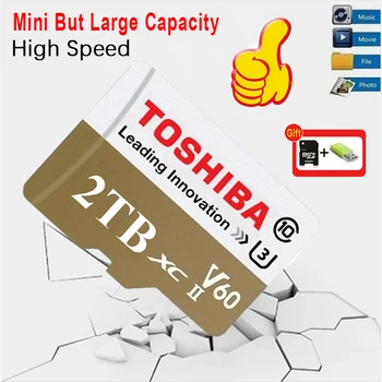 Новый USB-накопитель большой емкости 2 ТБ 1 ТБ 512 гб 256 ГБ micro SDHC micro SD SDHC карта памяти TF