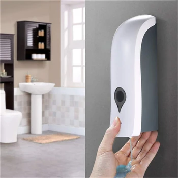 Новый дозатор мыла в европейском стиле, ручной дозатор мыла, настенный, 300 мл, дозатор мыла для ванной комнаты отеля, бутылка дезинфицирующего средства для рук