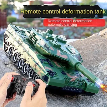 Новый пульт дистанционного управления электрический деформационный бак Робот-трансформер танк Светомузыка Зарядка игрушечный автомобиль подарки