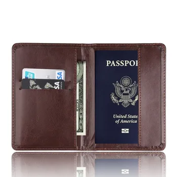 Обложка на паспорт Держатель Кошелек Подарочный деловой держатель для нескольких карт PU обложка для паспорта держатель для паспорта