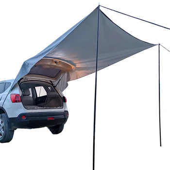 Открытый автомобиль Задняя Сторона Автомобиля Навес для багажника Тент Туристическая палатка Кемпинг Солнцезащитный козырек и непромокаемая палатка