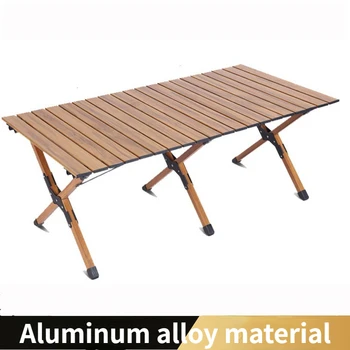 Открытый складной стол из алюминиевого сплава, стол для куриных рулетов, портативный походный складной стол и стул из алюминиевого сплава
