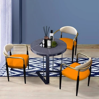 Офисные Расслабляющие стулья для столовой Скандинавские Мягкие Белые кресла для гостиной Современный макияж Отель Силла Комедор Мебель для дома